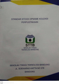 STANDAR STOCK OPNAME KOLEKSI PERPUSTAKAAN