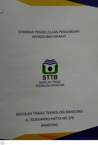 STANDAR PENGELOLAAN PENGABDIAN KEPADA MASYARAKAT