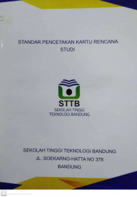 STANDAR PENCETAKAN KARTU RENCANA STUDI