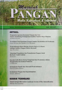 MAJALAH PANGAN MEDIA KOMUNIKASI DAN INFORMASI NOMOR : 52/XVII/OKTOBER-DESEMBER 2008