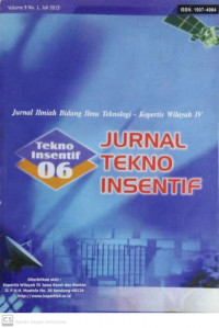 JURNAL TEKNO INSENTIF : VOLUME 9 NOMOR 1, JULI 2015