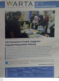 WARTA UNIVERSITAS NEGERI MALANG NOMOR 116 TAHUN XVI NOVEMBER 2015