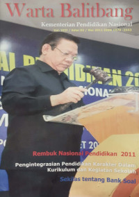 WARTA BALITBANG KEMENTRIAN PENDIDIKAN NASIONAL VOL. VIII/ EDISI 02/ MEI 2011