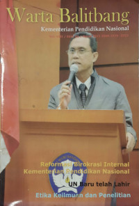 WARTA BALITBANG KEMENTRIAN PENDIDIKAN NASIONAL VOL. VIII/ EDISI 01/ MARET 2011