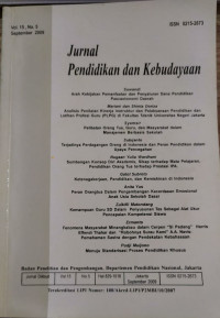 JURNAL PENDIDIKAN DAN KEBUDAYAAN VOLUME 15 NOMOR 5