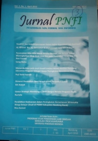 JURNAL PNFI PENDIDIKAN NON FORMAL DAN INFORMAL VOLUME 2 NOMOR 1