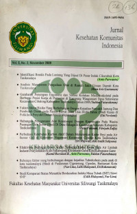 JURNAL KESEHATAN KOMUNITAS INDONESIA: VOLUME 5 NOMOR 2