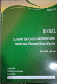 JURNAL SAINS DAN TEKNOLOGI FARMASI INDONESIA: VOLUME V NOMOR 2