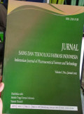 JURNAL SAINS DA TEKNOLOGI FARMASI INDONESIA: VOLUME 1: NOMOR 1