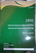 JURNAL SAINS DAN TEKNOLOGI FARMASI INDONESIA: VOLUME VI NOMOR 1