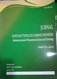 JURNAL SAINS DAN TEKNOLOGI FARMASI INDONESIA: VOLUME VI NOMOR 1