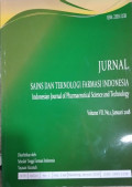 JURNAL SAINS DAN TEKNOLOGI FARMASI INDONESIA: VOLUME VII NOMOR 1