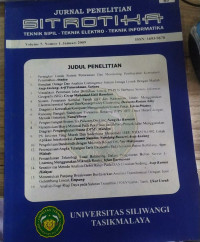 JURNAL PENELITIAN SITROTIKA: TEKNIK SIPIL- TEKNIK ELEKTRO- TEKNIK INFORMATIKA: VOLUME 5 NOMOR 1