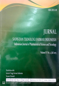 JURNAL SAINS DAN TEKNOLOGI FARMASI INDONESIA VOLUME IV NOMOR 2