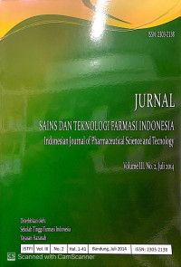 JURNAL SAINS DAN TEKNOLOGI FARMASI INDONESIA: VOLUME III NOMOR 2