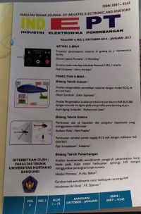 JURNAL TEKNIK PENERBANGAN, TEKNIK ELEKTRO DAN TEKNIK INDUSTRI: VOLUME 4 NOMOR 3