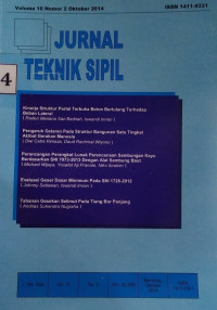 JURNAL TENNIK SIPIL: VOLUME 10 NOMOR 2