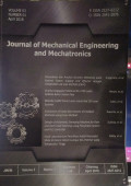 JOURNAL OF MECHANICAL ENGINEERING AND MECHATRIONICS: VOLUME 3 NOMOR 1