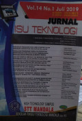 JURNAL ISU TEKNOLOGI: VOLUME 14 NOMOR 1