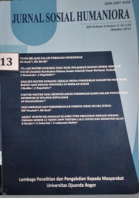 JURNAL SOSIAL HUMANIORA VOLUME 4 NOMOR 2