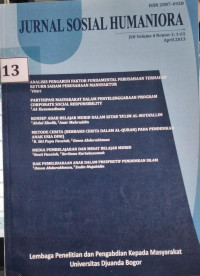 JURNAL SOSIAL HUMANIORA VOLUME 4 NOMOR 1