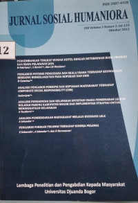 JURNAL SOSIAL HUMANIORA VOLUME 3 NOMOR 2