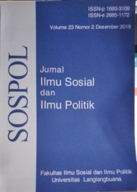 JURNAL ILMU SOSIAL DAN ILMU POLITIK VOLUME 23 NOMOR 2