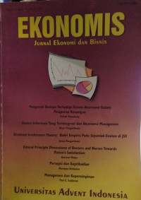 EKONOMIS: JURNAL EKONOMI DAN BISNIS: VOLUME 2 NOMOR 1