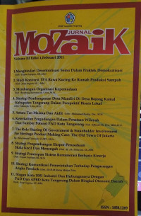 JURNAL MOZAIK: VOLUME III