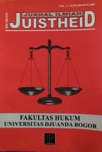 JURNAL ILMIAH JUISTHEID: VOLUME 1