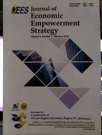 JOURNAL OF ECONOMIC EMPOWERMENT STRATEGY: VOLUME 2 NOMOR 1