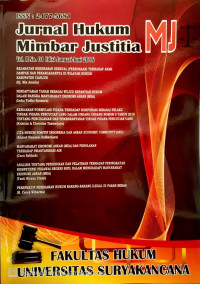 JURNAL HUKUM MIMBAR JUSTITIA: VOLUME II NOMOR 1