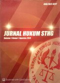 JURNAL HUKUM STHG: VOLUME 1 NOMOR 1