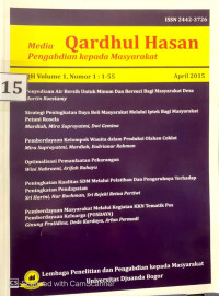 QARDHUL HASAN: MEDIA PENGABDIAN MASYARAKAT: VOLUME 1 NOMOR 1